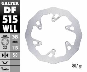 Galfer Disco Freno Posteriore WAVE FIXED SOLID 245X5MM YAMAHA YZ 250 2018