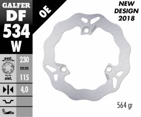 Galfer Front Brake Disc WAVE FIXED 230x4mm YAMAHA N MAX 155 ABS 2018