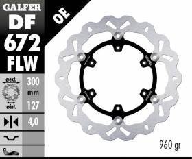 Galfer Front Brake Disc WAVE FLOATING (C. STEEL) 300x4mm KTM 620 LC4 EXC, EGS, SX 1994