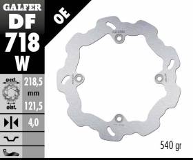 Galfer Rear Brake Disc WAVE FIXED 218,5x4mm CANNONDALE X 440 S 2001