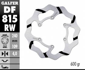Galfer Disco Freno Posteriore WAVE FIXED GROOVED 240x4mm BETA 350 RR efi 2015