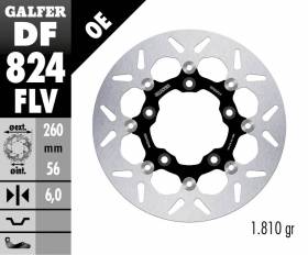 Galfer Rear Brake Disc FLOATING (C. STEEL) 292x5,6mm HARLEY DAVIDSON V-ROD (HAYES CALIPER) 2002 > 2005