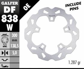 Galfer Front Brake Disc WAVE FIXED 300x5mm HARLEY DAVIDSON LIVE WIRE 2000