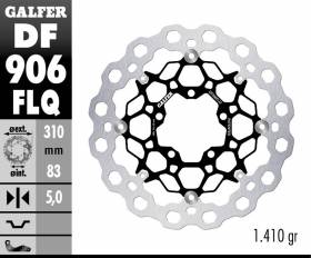 Galfer Disco de Freno Delantero CUBIQ FLOATING (C. STEEL) 310x5mm TRIUMPH STREET TRIPLE R 2009 > 2012