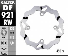 Galfer Rear Brake Disc WAVE FIXED GROOVED 220x4mm SHERCO SE-R 3.0 ISDE 2013 > 2014