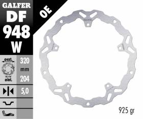 Galfer Front Brake Disc WAVE FIXED 320x5mm KTM RC 390 2022