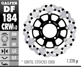 Galfer Front Brake Disc WAVE FLOATING GROOVED LEFT (C. ALU.) 300x5 KAWASAKI ZX-6R 636 2005 > 2012