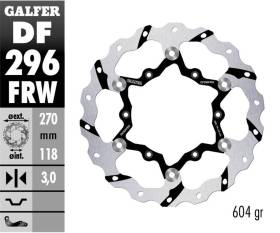 Galfer Front Brake Disc WAVE FLOATING GROOVED (C. STEEL) 270x3mm YAMAHA YZ 450 F 2020
