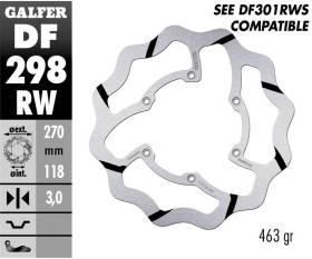 Galfer Front Brake Disc WAVE FIXED GROOVED 270x3mm YAMAHA YZ 450 F 60th ANNIVERSARY 2016