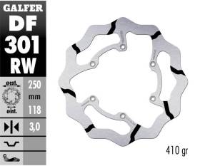 Galfer Front Brake Disc WAVE FIXED GROOVED 250x3mm SUZUKI RM 250 2006