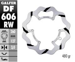 Galfer Front Brake Disc WAVE FIXED GROOVED 260x3mm KTM 625 EXC 2003