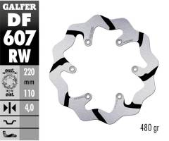 Galfer Rear Brake Disc WAVE FIXED GROOVED 220x4mm KTM 300 EXC - TPI / SIX DAYS 2019 > 2023