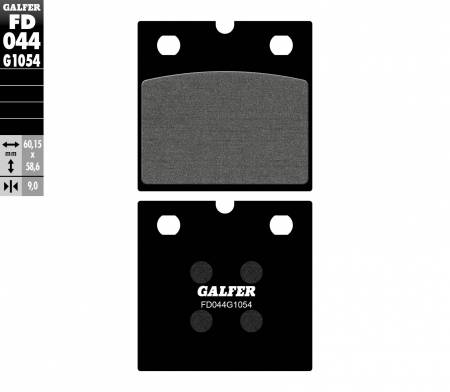 FD044G1054 Galfer Front Brake Pads Mz - Muz Etz 301  Fd044