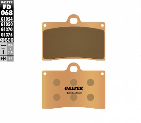 FD068G1370 Galfer Front Brake Pads Indian Motorcycle Chief Bomber  Fd068