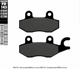 Galfer Front Brake Pads Kymco People 300 Right - Der. {{year_system}} Fd145