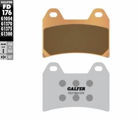 Galfer Front Brake Pads Aprilia Dorsoduro 1200 2011 > 2012 Fd176