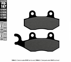 Galfer Front Brake Pads Peugeot City Star 125 Active {{year_system}} Fd187