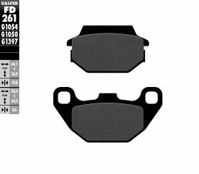 Galfer Front Brake Pads Kymco Agility City 125 {{year_system}} Fd261