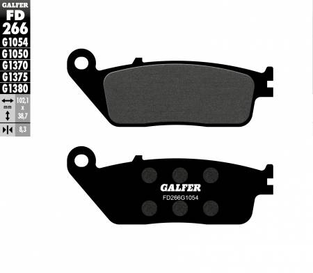 FD266G1054 Galfer Front Brake Pads Kymco Venox Steel  Fd266