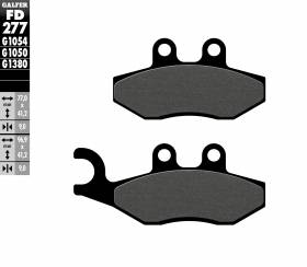 Galfer Front Brake Pads Piaggio Fly 50 4t {{year_system}} Fd277