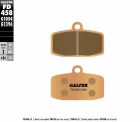 Galfer Front Brake Pads PITOM VARIANTE ALTA {{year_system}} Fd458