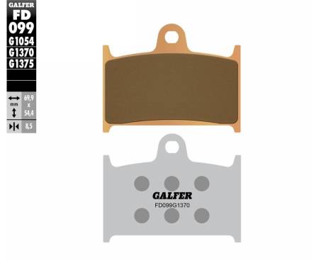 FD099G1375 Galfer Front Brake Pads TRIUMPH ROCKET III ROADSTER 2010 FD099