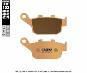 Galfer Rear Brake Pads TRIUMPH TRIDENT 660 2021 > 2024 FD103