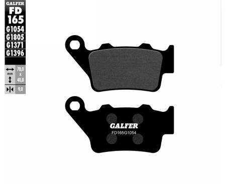 FD165G1054 Galfer Rear Brake Pads CFMOTO CLX 300 2022 > 2024 FD165
