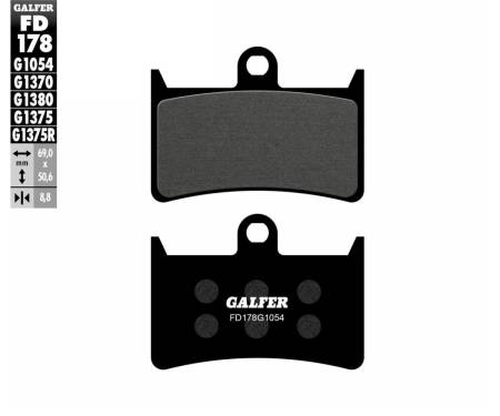 FD178G1054 Galfer Front Brake Pads YAMAHA XSR 700 2015 > 2023 FD178