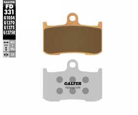 Galfer Front Brake Pads TRIUMPH DAYTONA TRIPLE 675 2006 > 2008 FD331