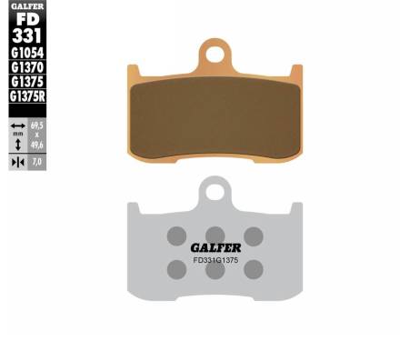 FD331G1375 Galfer Front Brake Pads SUZUKI GSX S 750 2017 FD331
