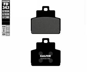 Galfer Rear Brake Pads PIAGGIO X10 RIGHT/DER 125 2012 FD343
