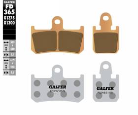 Galfer Front Brake Pads YAMAHA YZF-R1 TCS 2012 > 2014 FD365