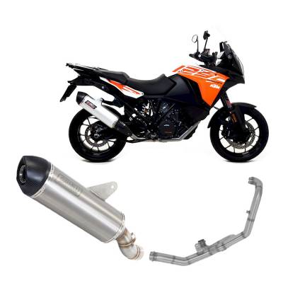 73687A2Y + 71212IN Non Catalyzed Full Exhaust System Giannelli Alumin Ktm 1290 Sup Adve 2017 > 2020
