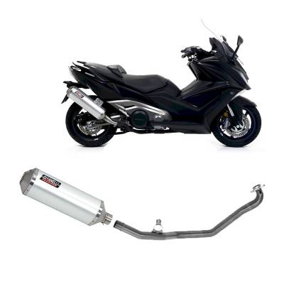 73827A6SZ + 71219IN Catalyzed Full Exhaust System Giannelli for Kymco Ak 550 2017 > 2021