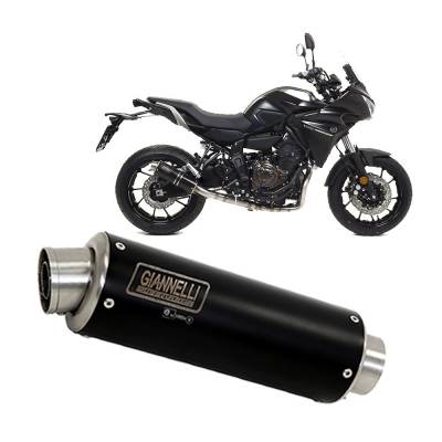 73527XPZ Cat Full Exhaust System Giannelli Black Inox High YAMAHA TRACER 700 2016 > 2019