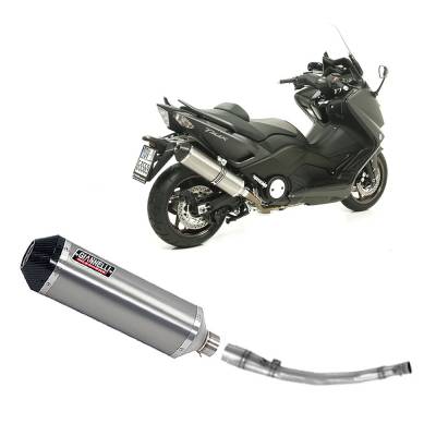 73785T6KY + 71505CT Full Exhaust System Giannelli Tit + Kat Link Pipe YAMAHA T-MAX 530 2012 > 2016
