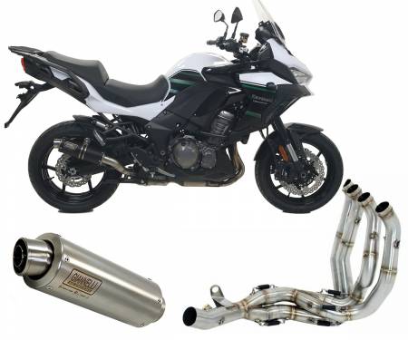 73618XPI + 71327IN Full Exhaust Giannelli X-pro Stainless Steel Kawasaki Versys 1000 2019 > 2021