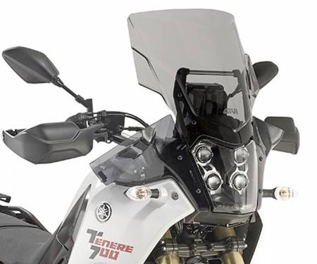 D2145S Givi Specific Smoked Screen 39.5 X 39.5 Cm (H X L) Yamaha Tenere 700 2021 > 2024