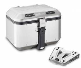 Givi Top Case Trekker Dolomiti Aluminum Suitcase + Fixing Kit 46L Aprilia Tuareg 660 2022 > 2024