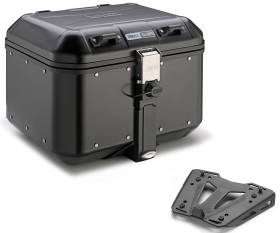 Givi Top Case Trekker Dolomiti Black Suitcase + Fixing Kit 46Lt Aprilia Tuareg 660 2022 > 2024