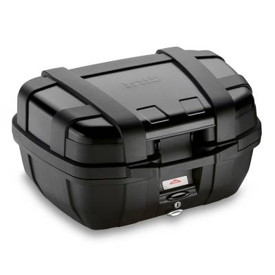 TRK52B + SRA5137 Givi Top Case Trekker 52Lt Suitcase Black Alu Finish + Fixing Kit Bmw F 900 XR 2020 > 2024