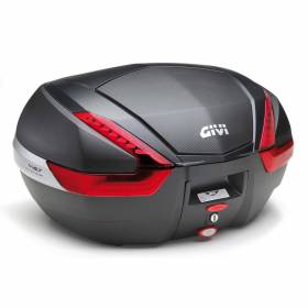 Givi Top Case V47Nn Maleta 47Lt Rojo Reflectores + Kit Fijaciones Honda NT1100 2022 > 2023