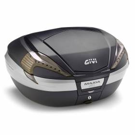 Givi Top Case Valise V56 Maxia4 Reflecteurs Fumee + Kit Fixation Benelli TRK 502 / X 2021 > 2024