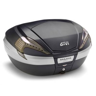 V56NNT + SRA2159 Givi Top Case Valise V56 Maxia4 Reflecteurs Fumee + Kit Fixation Yamaha Tracer 9 2021 > 2024