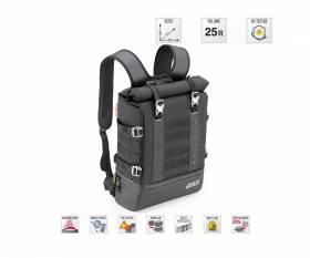 Givi Backpack Black 25 Litri With Yellow Interior Grt711