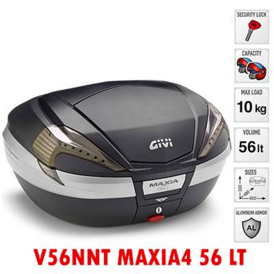 V56NNT + E213 Topcase V56NNT MAXIA 4 + Fixing Kit E213 For HONDA XL 650 V TRANSALP 2000 > 2007
