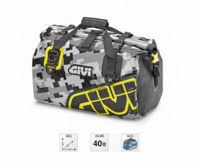 GIVI EA115CM waterproof saddle bag 40 lt, gray / yellow