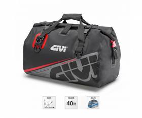 GIVI EA115GR waterproof saddle bag 40 lt, gray / red