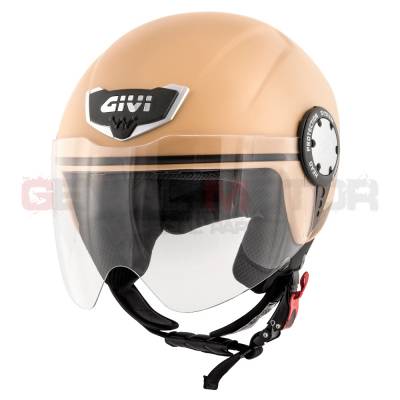 Casque Homme 10.4f Demi-jet Moto Givi Helmet Uomo Jet Sabbia Opaque H104FSLSD